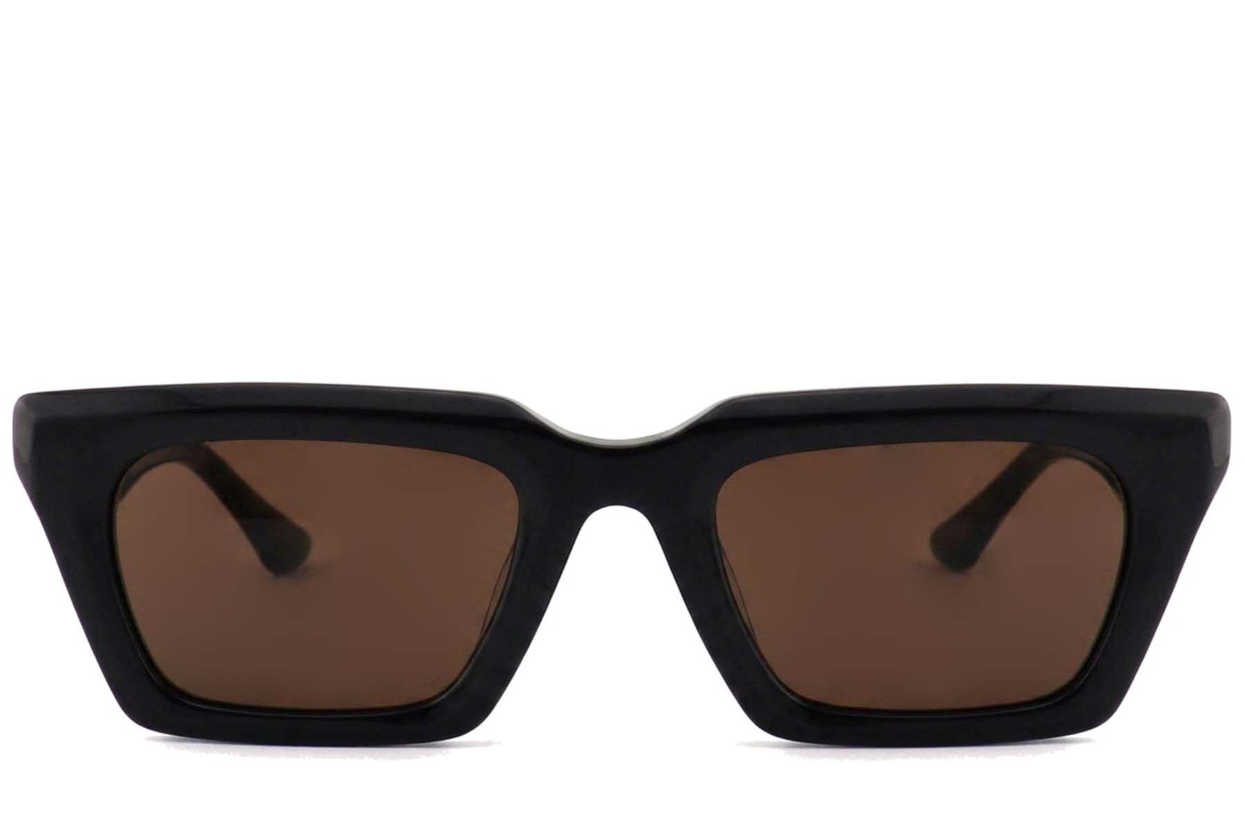 Rectangular Black Acetate Sunglasses #BS2012-1348