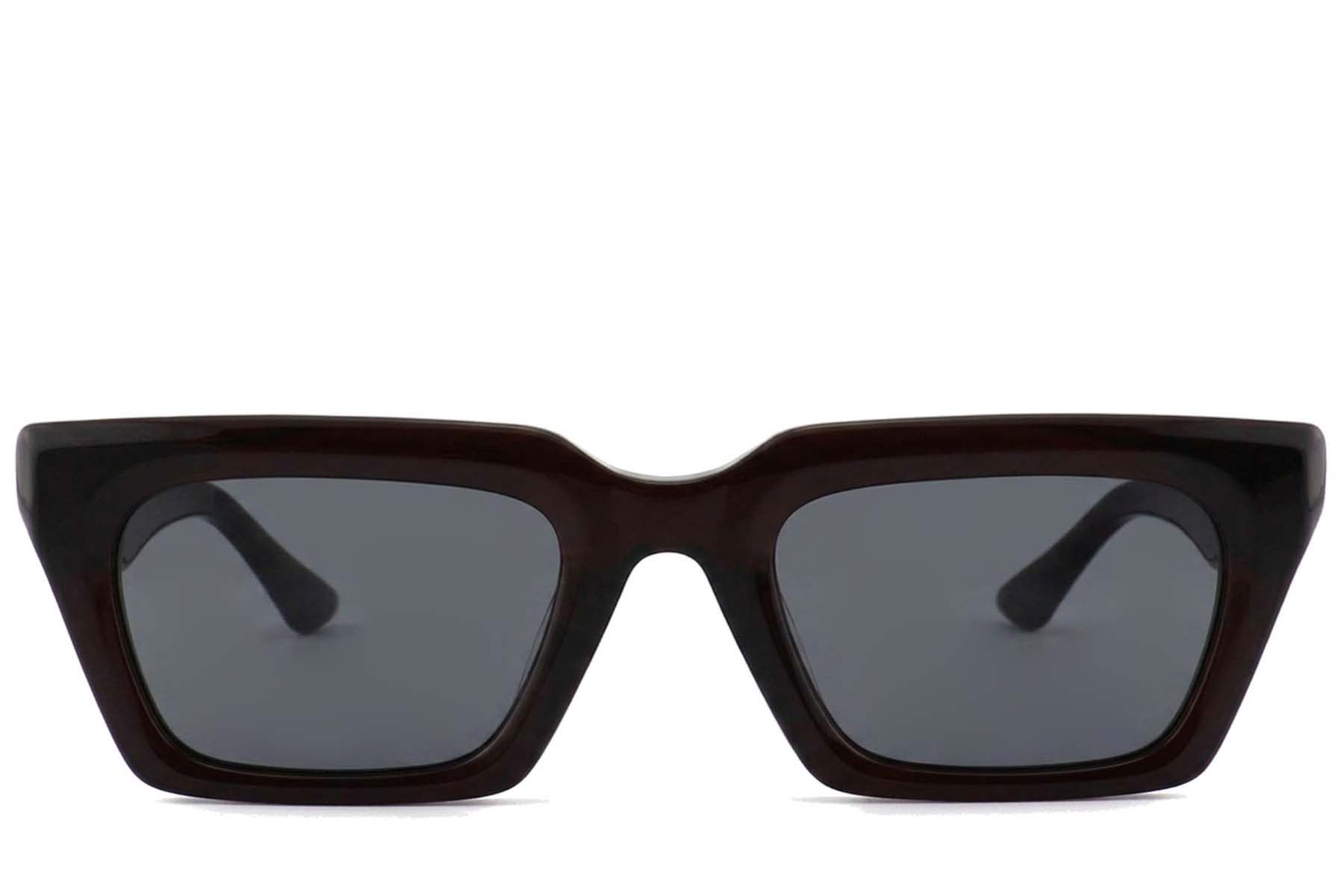 Rectangular Black Acetate Sunglasses #BS2012-1351