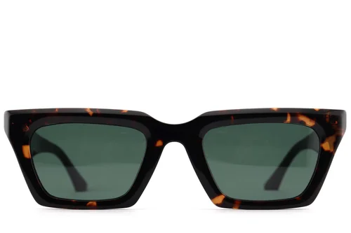 Rectangular Tortoiseshell Acetate Sunglasses #BS2012-1352