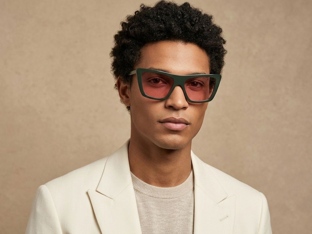 Butterfly Green Acetate Sunglasses #BS2012-1359