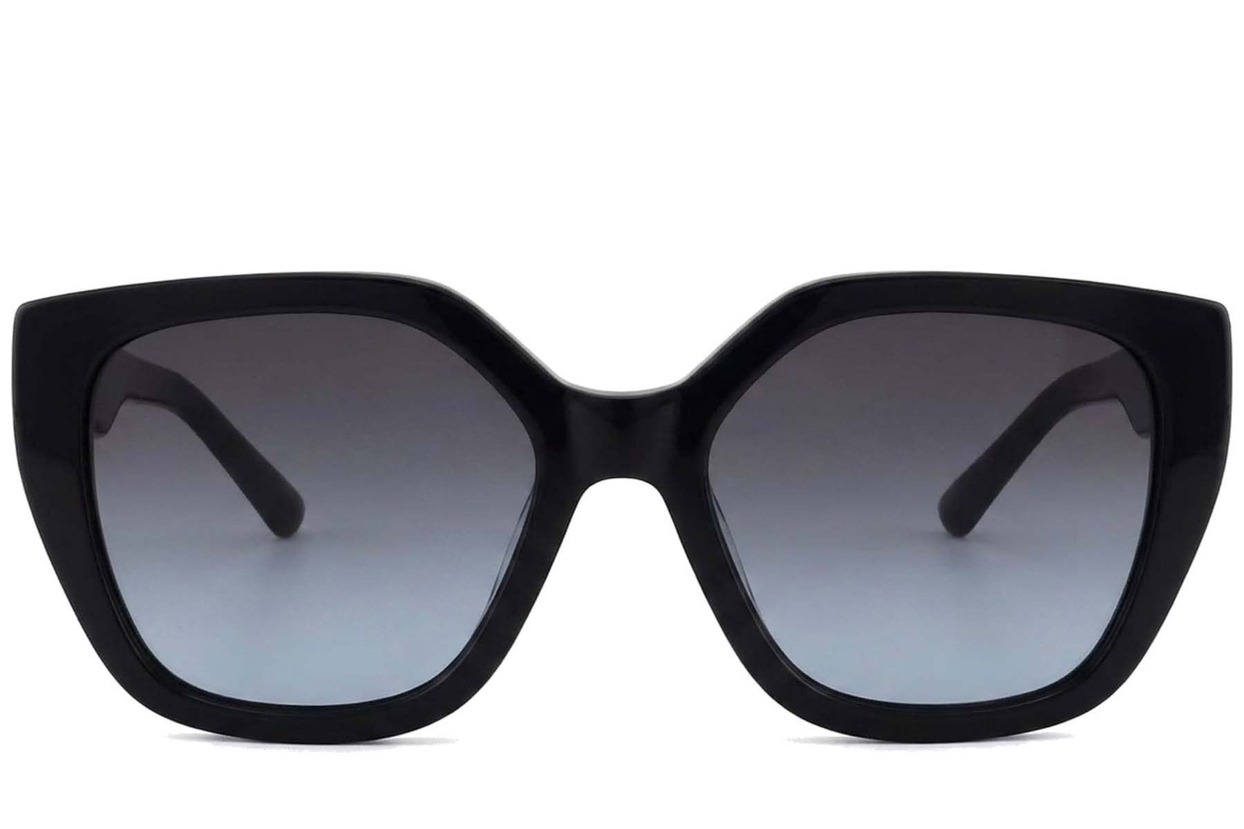 Geometric Black Acetate Sunglasses #BS2012-1363