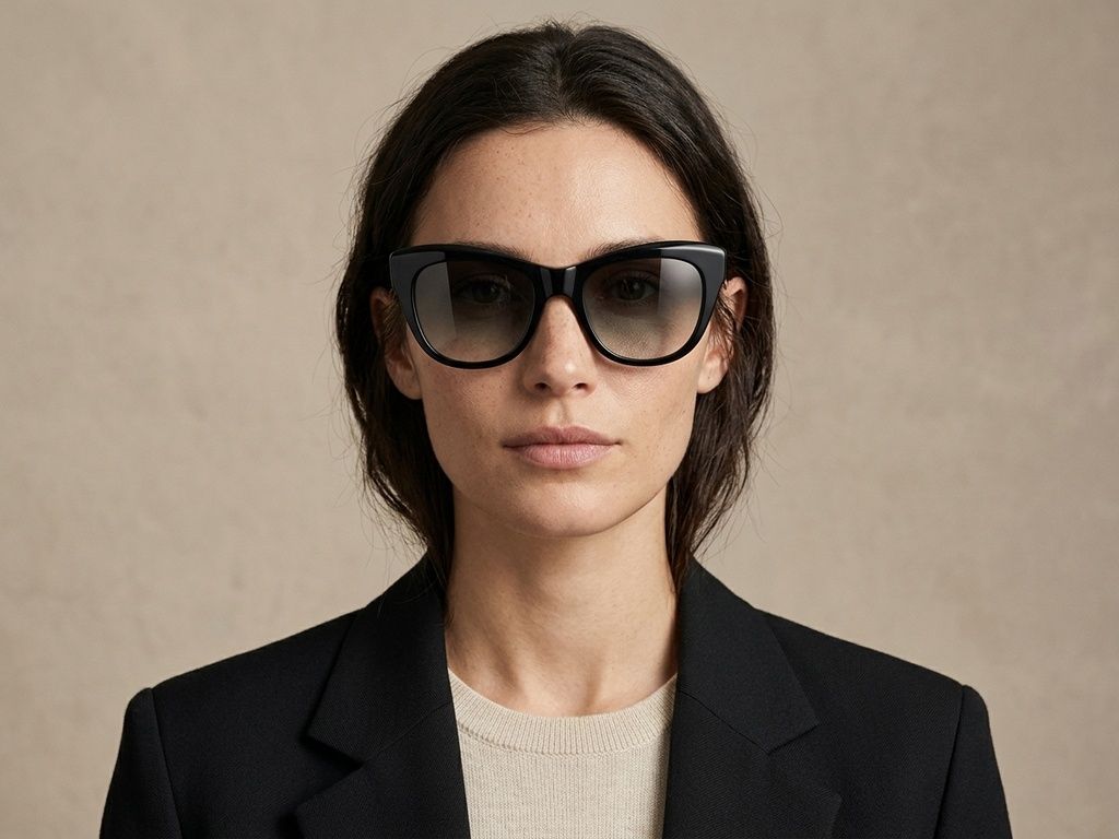 Butterfly Black Acetate Sunglasses #BS2012-1368
