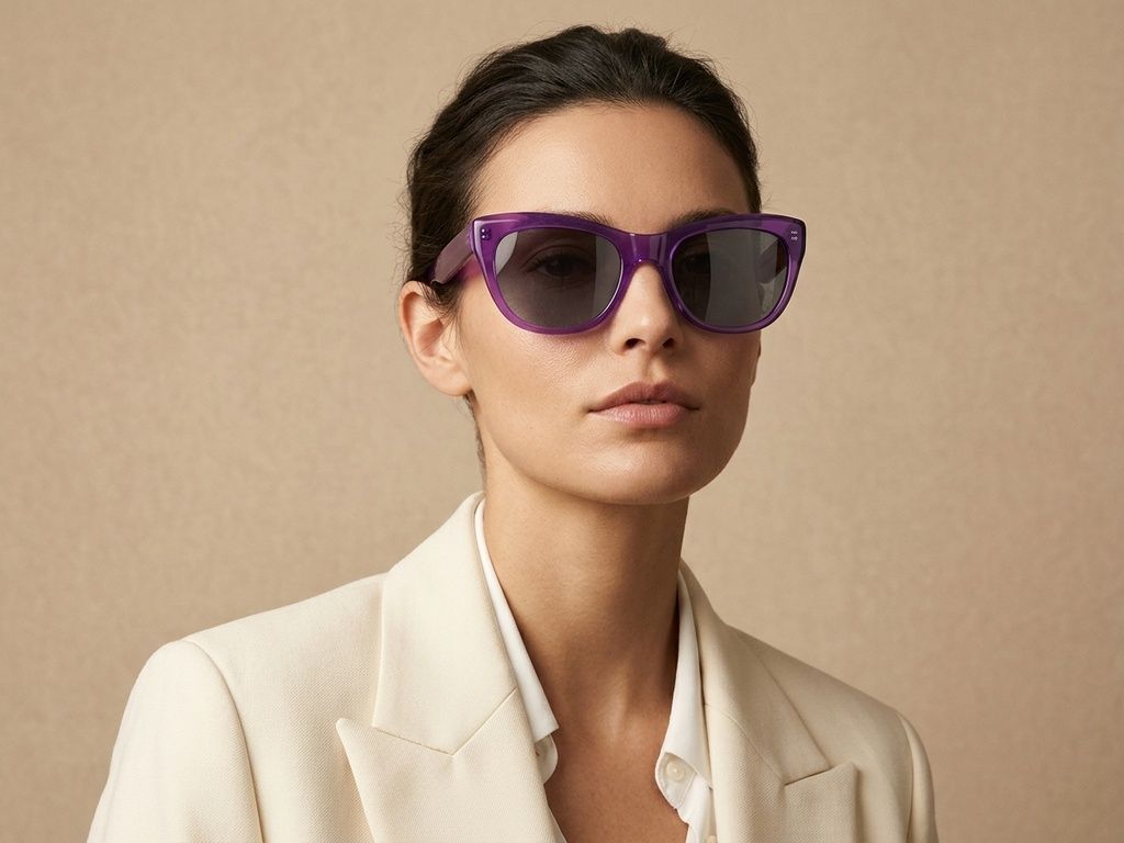 Butterfly Purple Acetate Sunglasses #BS2012-1371