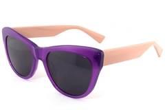 Occhiali da sole a farfalla in acetato viola #BS2012-1371