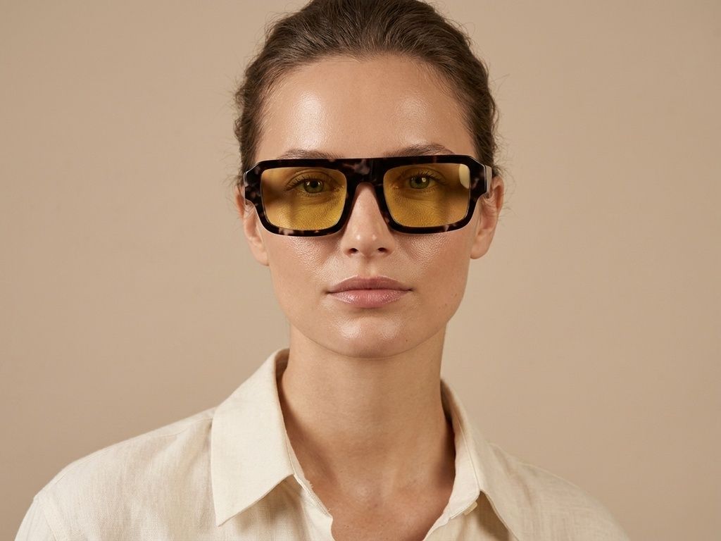 Aviator Tortoiseshell Acetate Sunglasses #BS2012-1375