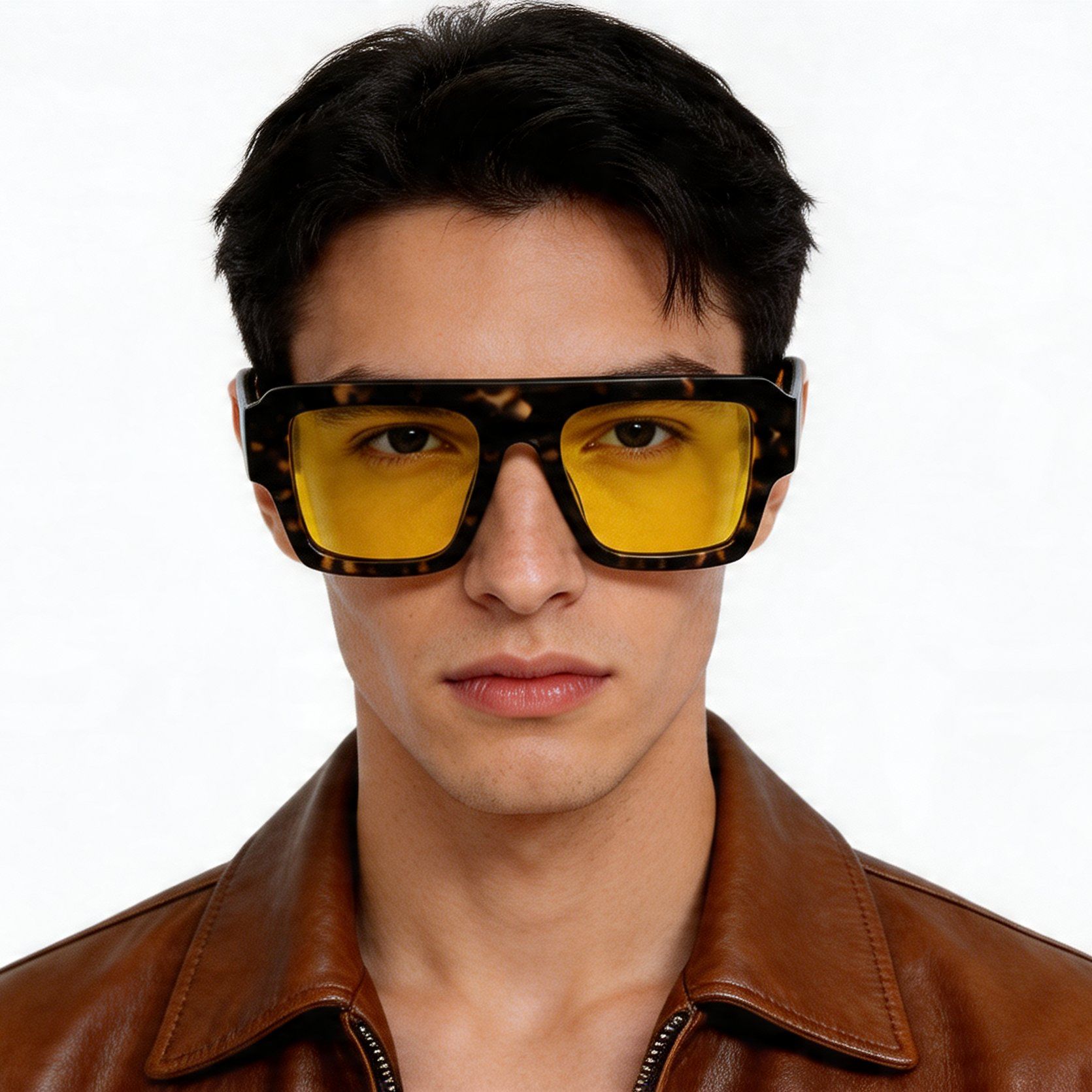 Aviator Tortoiseshell Acetate Sunglasses #BS2012-1375