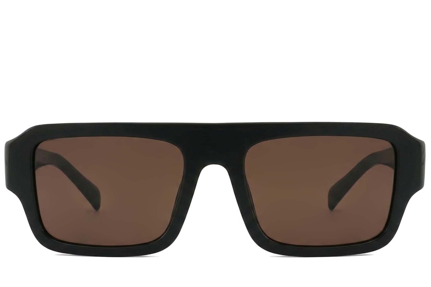 Lunettes de soleil aviateur en acétate vert #BS2012-1377
