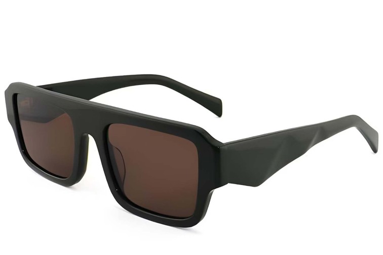 Aviator Green Acetate Sunglasses #BS2012-1377