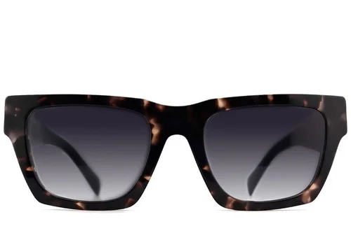Rectangular Tortoiseshell Acetate Sunglasses #BS2012-1380