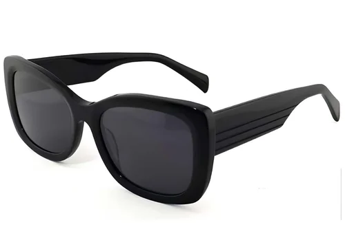 Occhiali da sole Butterfly in acetato nero #BS2012-1384