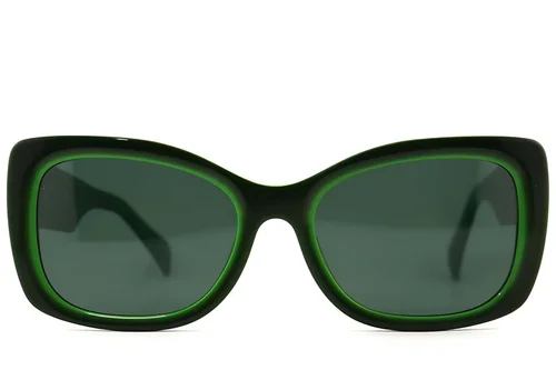 Occhiali da sole in acetato verde farfalla #BS2012-1385