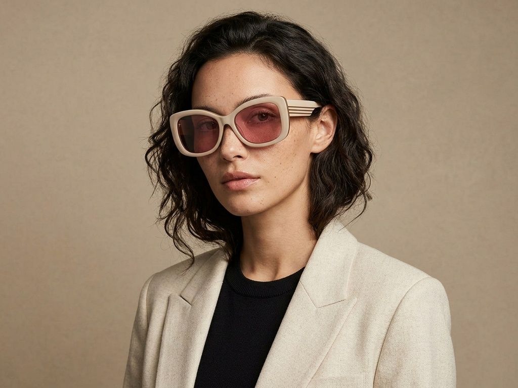 Butterfly Yellow Acetate Sunglasses #BS2012-1389