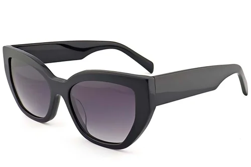 Occhiali da sole Butterfly in acetato nero #BS2012-1391