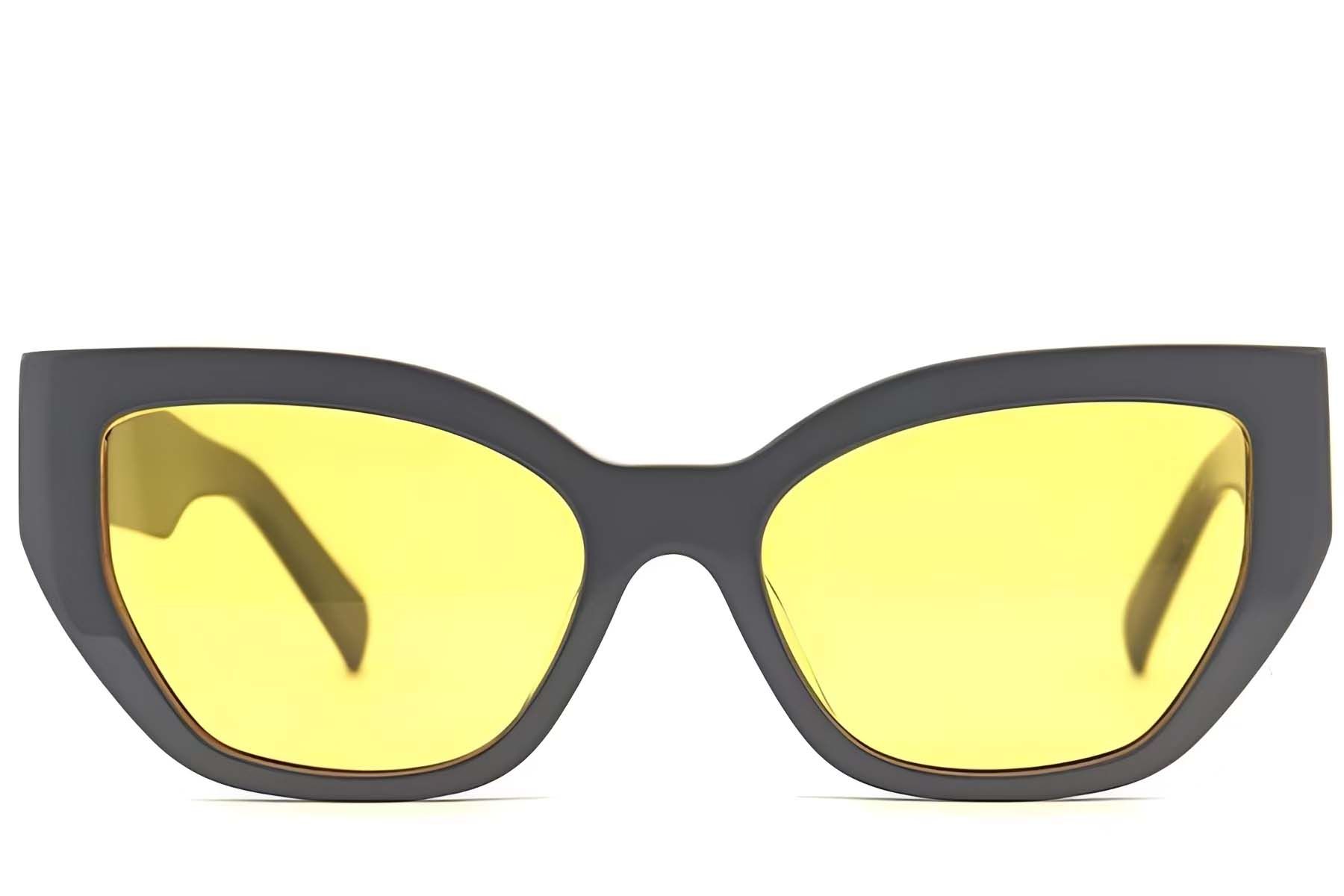 Gafas de sol de acetato gris con forma de mariposa #BS2012-1394