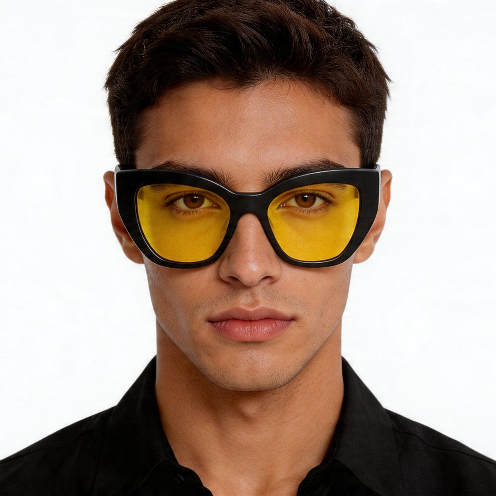 Gafas de sol de acetato gris con forma de mariposa #BS2012-1394