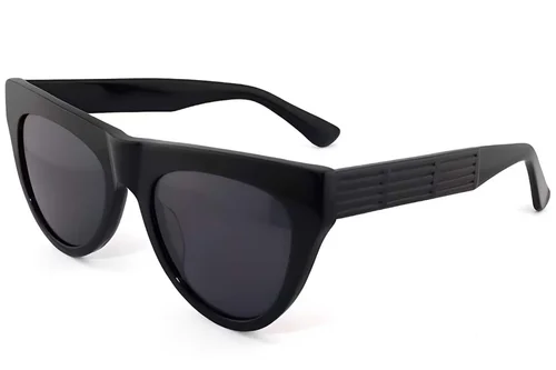 Occhiali da sole Butterfly in acetato nero #BS2012-1395