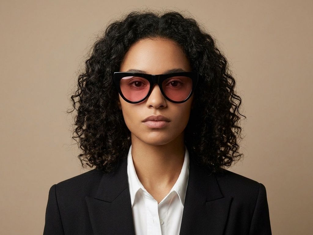 Butterfly Black Acetate Sunglasses #BS2012-1396