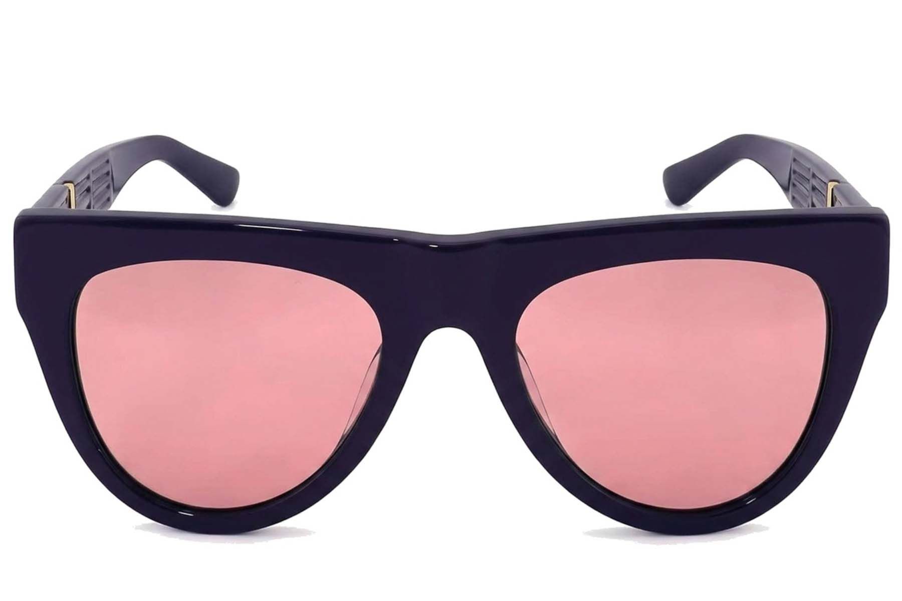 Lunettes de soleil papillon en acétate bleu #BS2012-1397