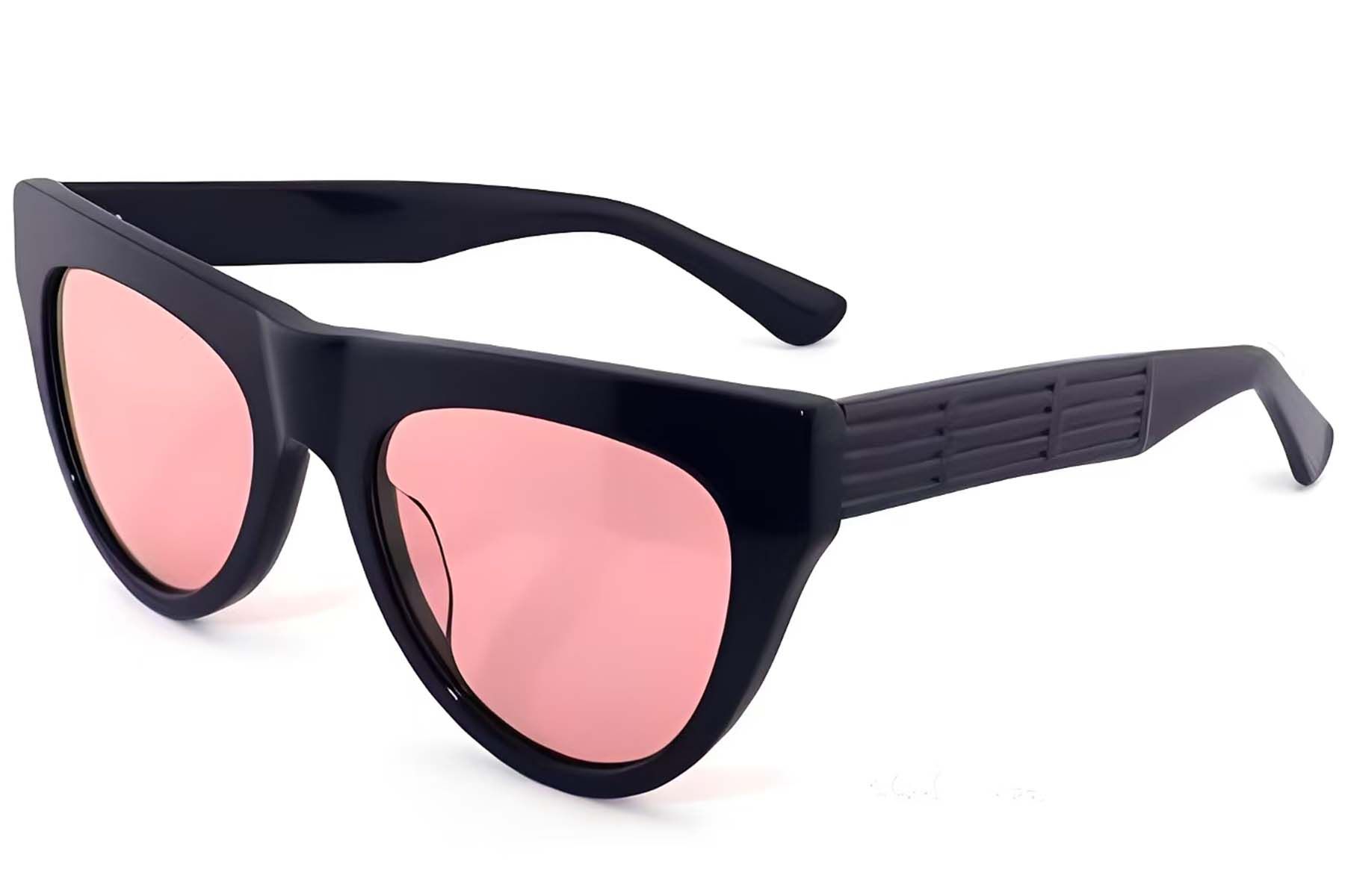 Lunettes de soleil papillon en acétate bleu #BS2012-1397