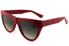 Gafas de sol de acetato rojo con forma de mariposa #BS2012-1398