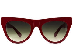 Gafas de sol de acetato rojo con forma de mariposa #BS2012-1398