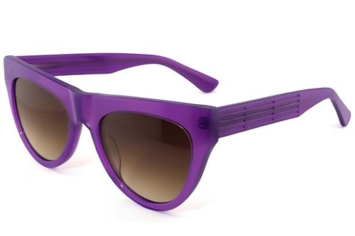 Occhiali da sole a farfalla in acetato viola #BS2012-1399