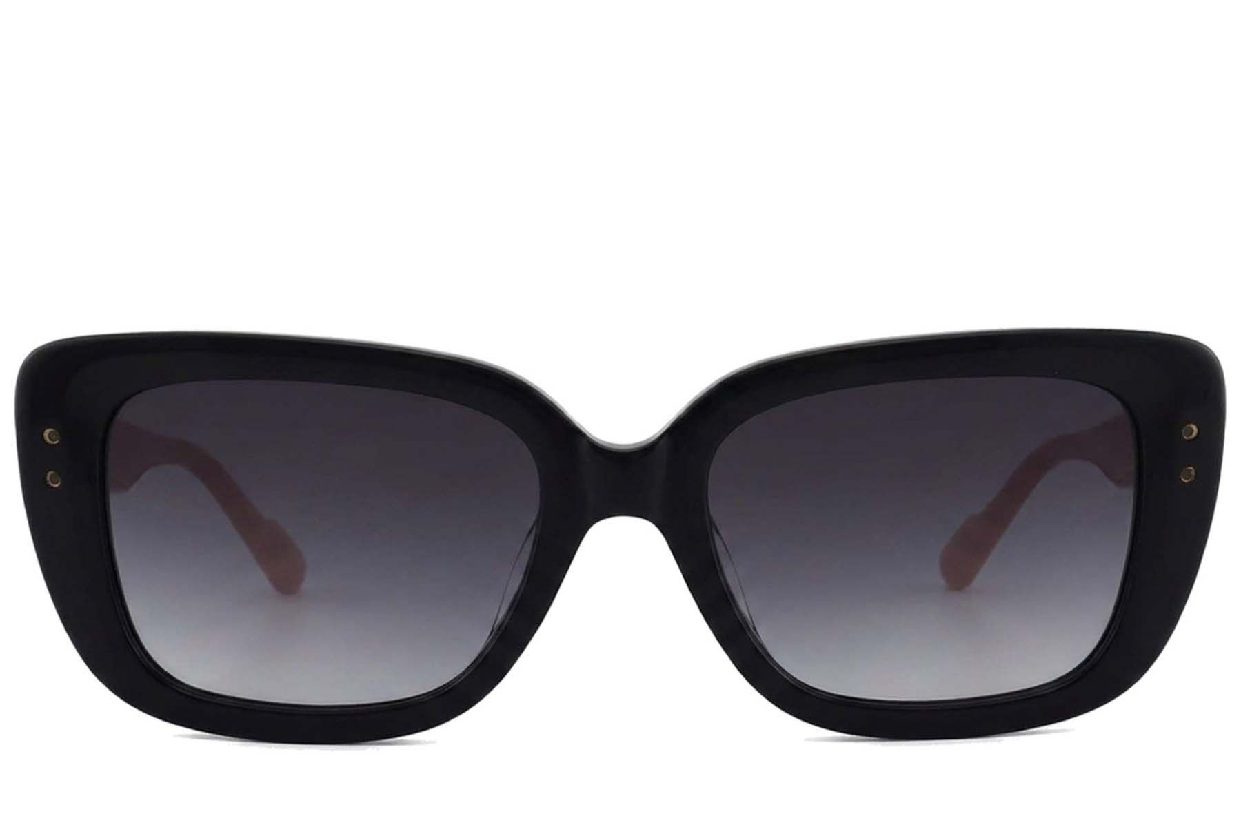 Lunettes de soleil papillon en acétate noir #BS2012-1404