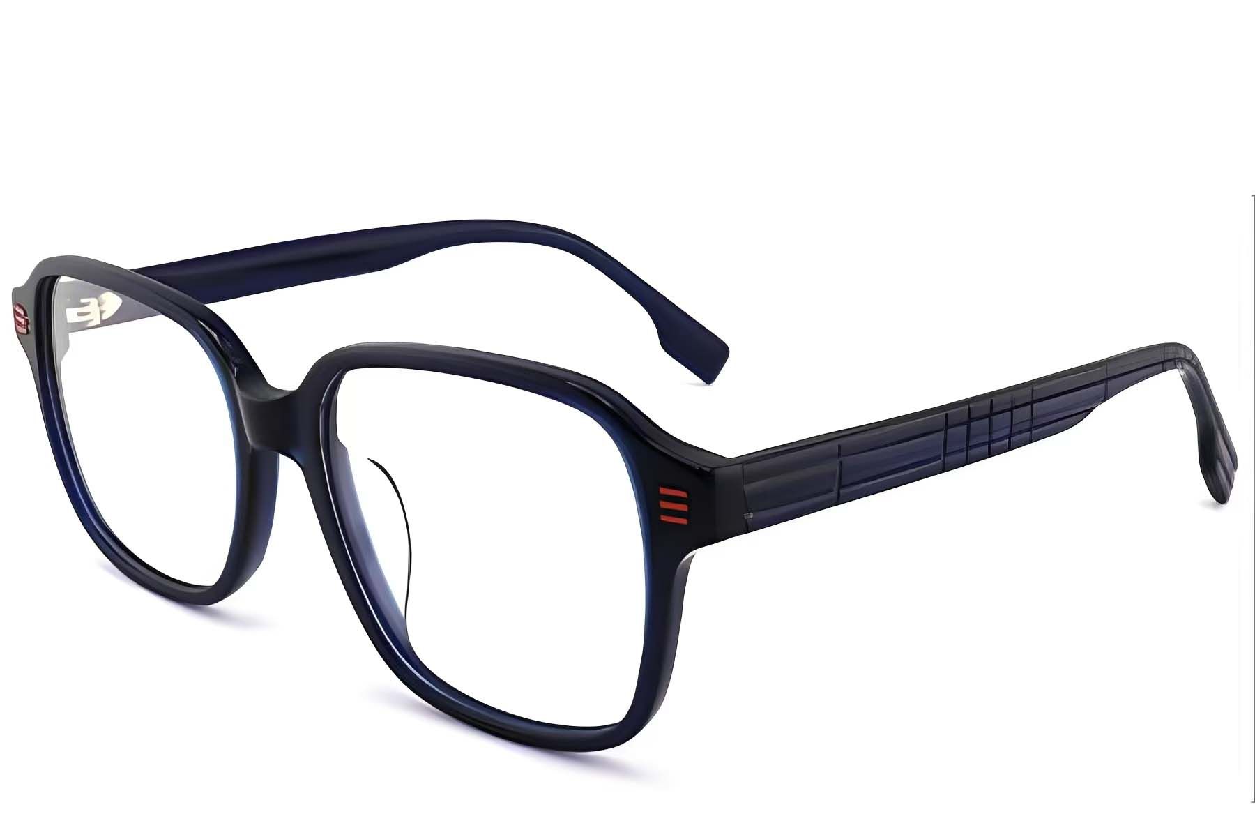 Vasos rectangulares de acetato azul #BS2012-1416