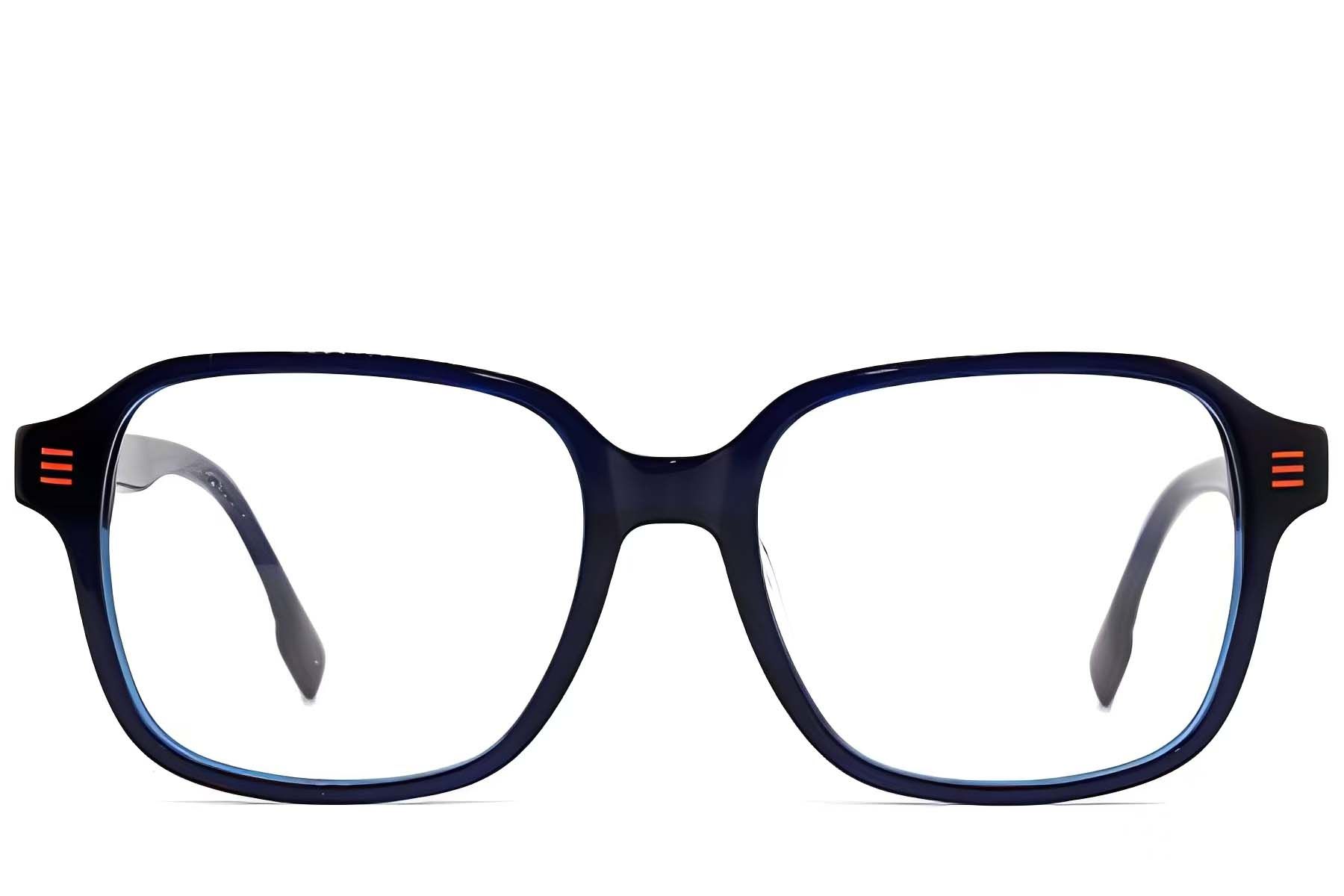 Vasos rectangulares de acetato azul #BS2012-1416