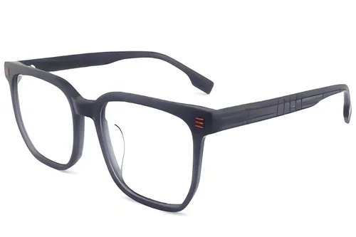 Verres rectangulaires en acétate gris #BS2012-1421