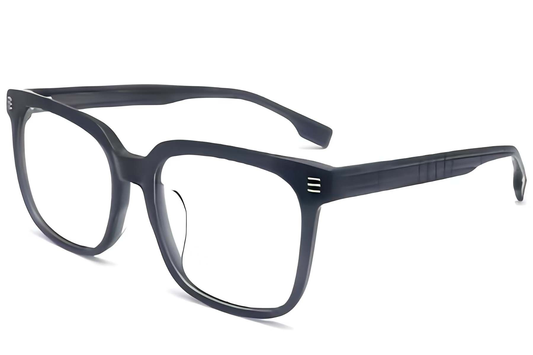 Rectangular Grey Acetate Glasses #BS2012-1426