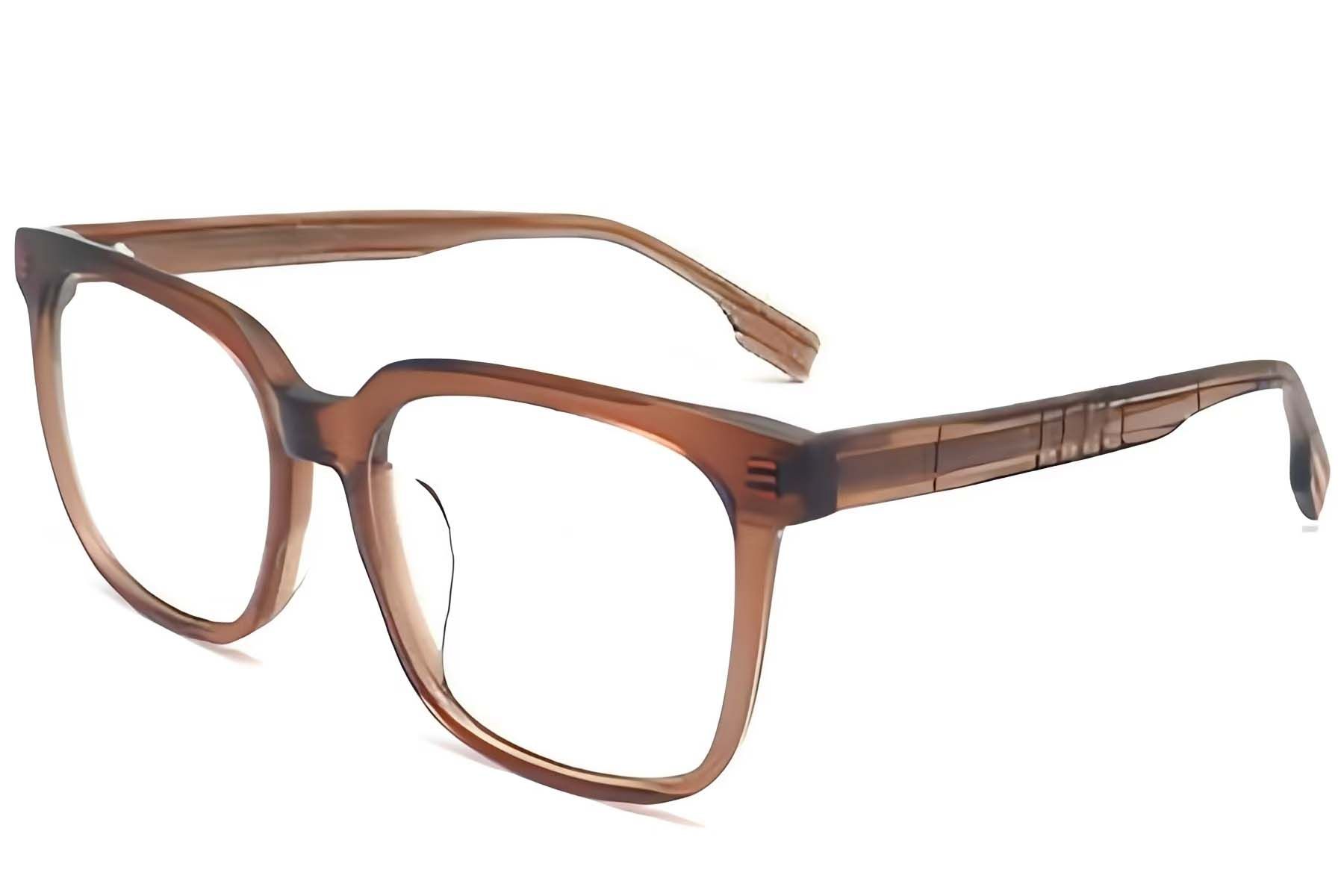 Bicchieri rettangolari in acetato marrone #BS2012-1427