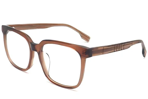 Bicchieri rettangolari in acetato marrone #BS2012-1427