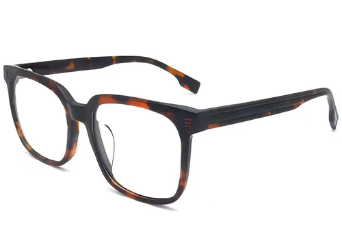 Lunettes rectangulaires en acétate écaille de tortue #BS2012-1428