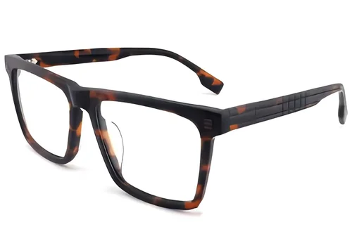 Lunettes rectangulaires en acétate écaille de tortue #BS2012-1436