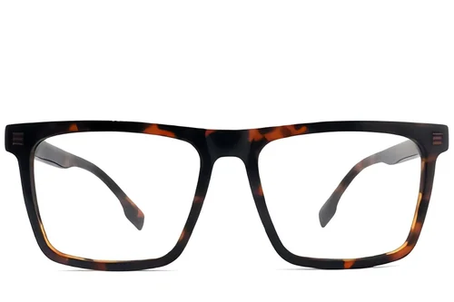 Lunettes rectangulaires en acétate écaille de tortue #BS2012-1436