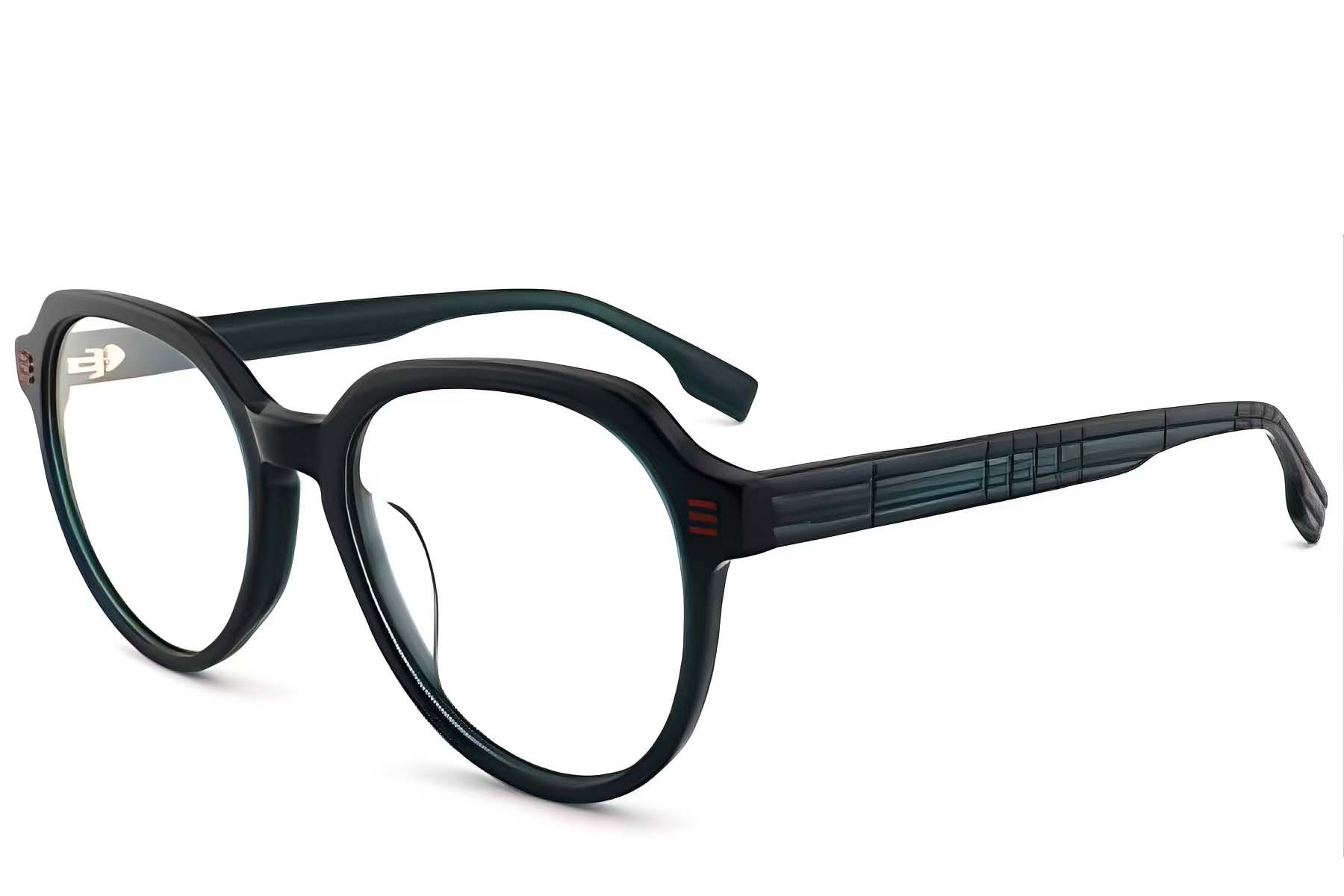 Oval Green Acetate Glasses #BS2012-1441