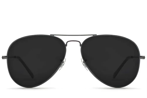 Occhiali da sole modello aviatore in metallo grigio #BS2012-1452