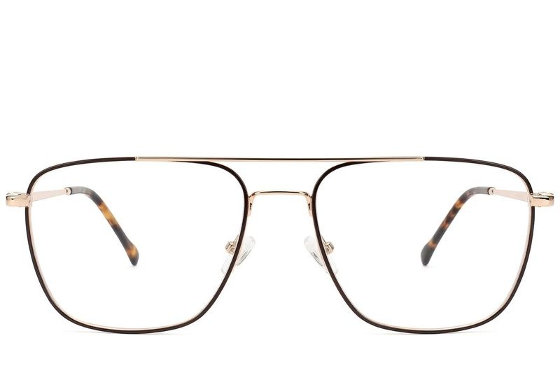 Gafas de aviador de metal dorado #BS2012-1456