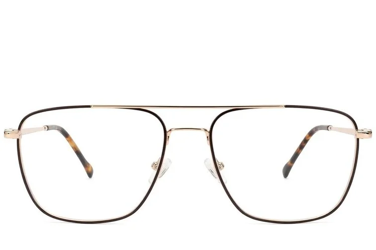 Aviator Golden Metal Glasses #BS2012-1456