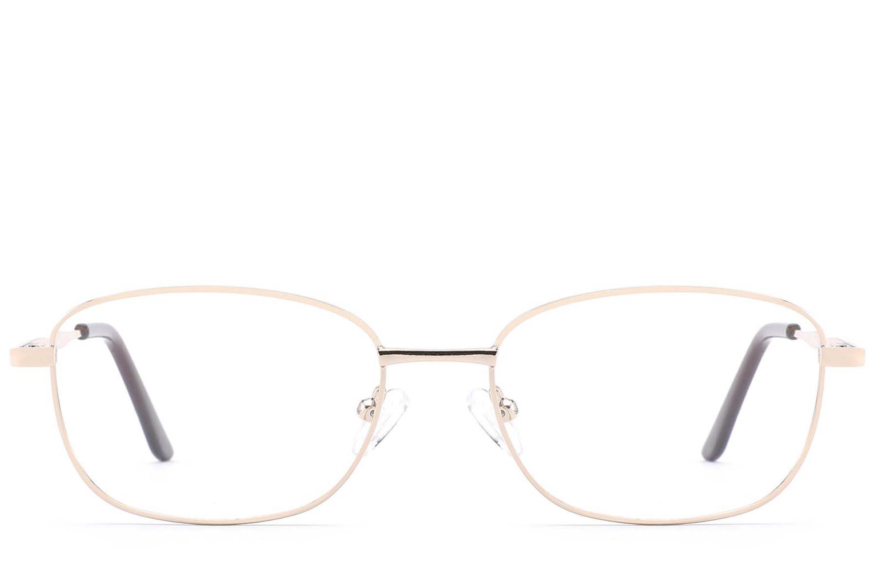 Ovale gouden metalen glazen #BS2012-1461