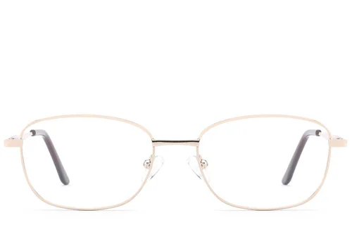 Lunettes ovales en métal doré #BS2012-1461