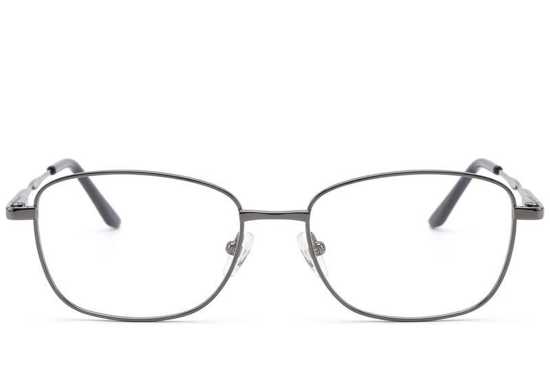 Oval Grey Metal Glasses #BS2012-1462