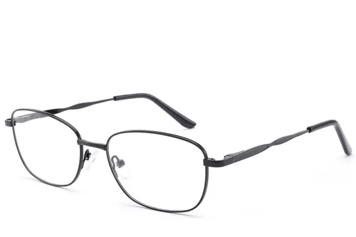 Lunettes ovales en métal noir #BS2012-1463