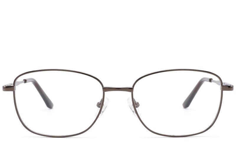 Oval Brown Metal Glasses #BS2012-1465
