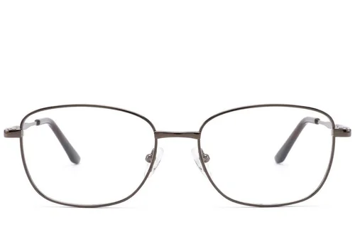 Lunettes ovales en métal marron #BS2012-1465