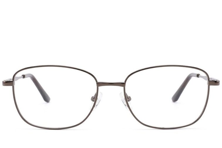 Oval Brown Metal Glasses #BS2012-1465