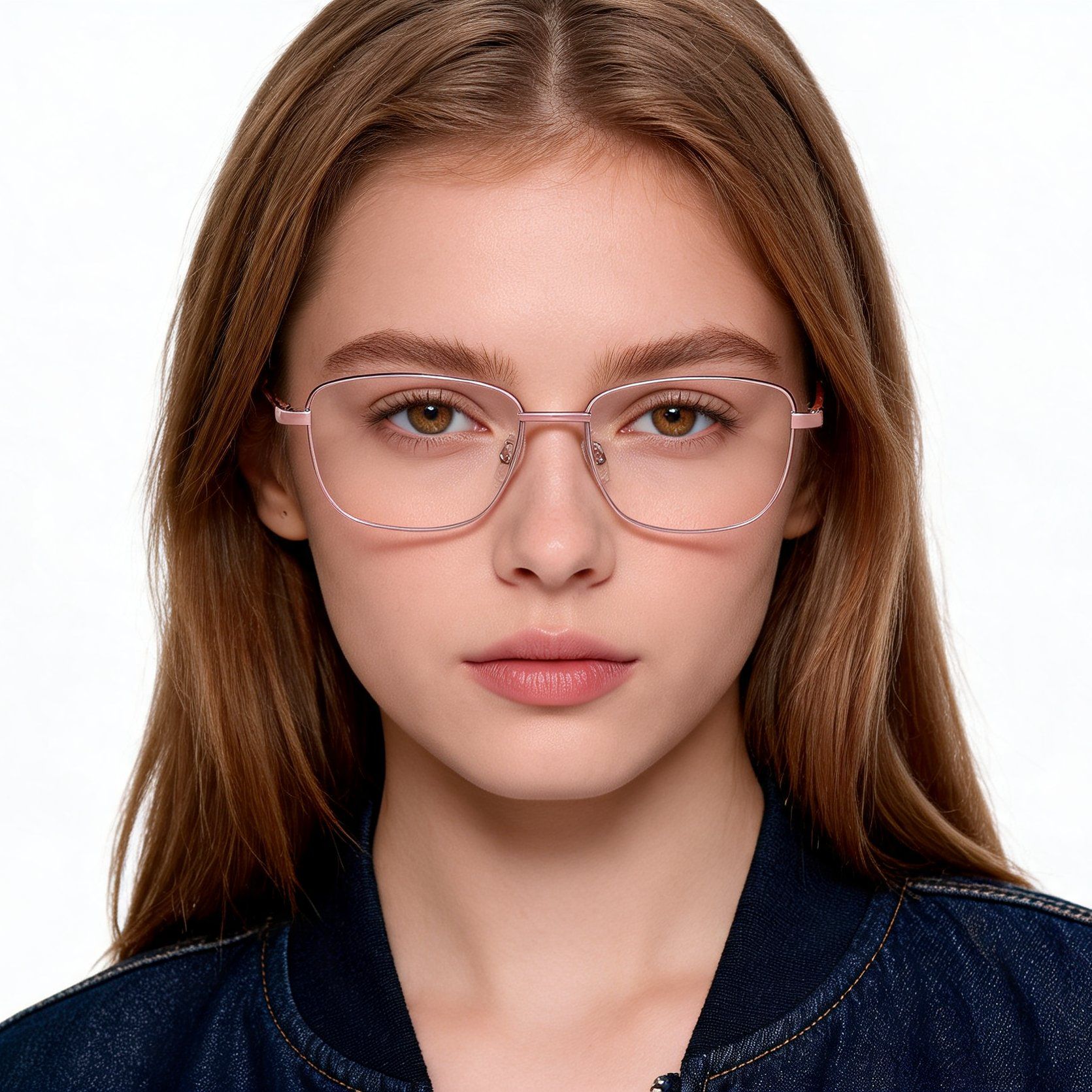 Oval Pink Metal Glasses #BS2012-1466