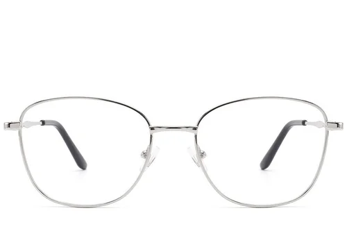 Lunettes papillon en métal argenté #BS2012-1470