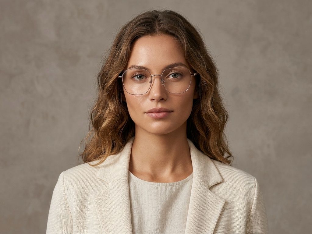 Oval Pink Metal Glasses #BS2012-1478